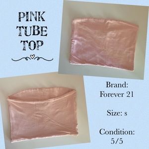 Pink tube top